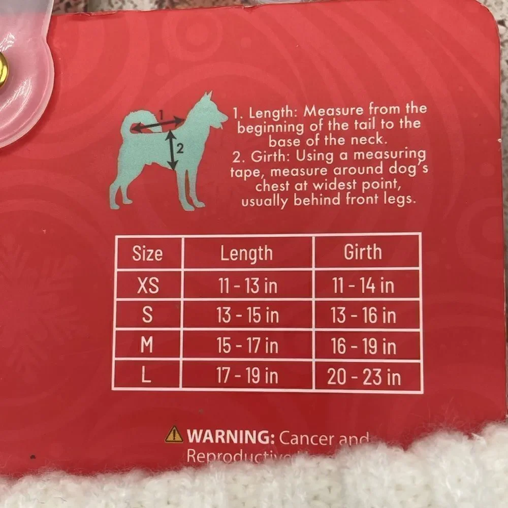 Did Pet Cozy Holiday Sweaters Christmas 2-Pack Size XS